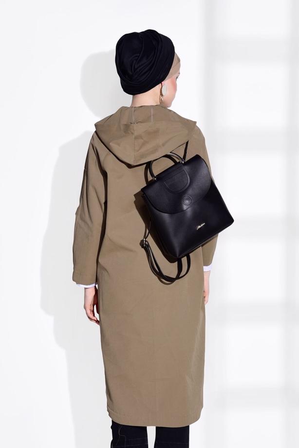 Hijab clothing  POCKET DETAILED TRENCH COAT 70014  - TRENDTESETTÜR