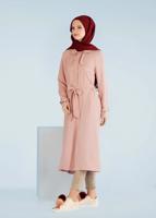Tesettür giyim PUDRA T 1044 Virona Trençkot-Alv Fashion