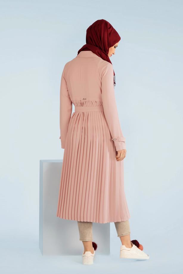 Tesettür giyim  T 1044 Virona Trençkot-Alv Fashion - TRENDTESETTÜR