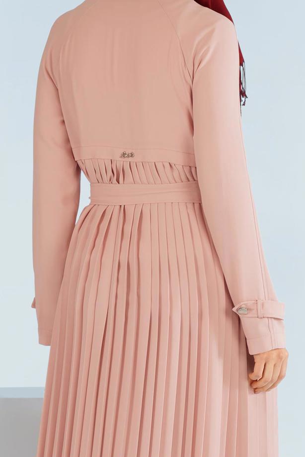 Tesettür giyim  T 1044 Virona Trençkot-Alv Fashion - TRENDTESETTÜR