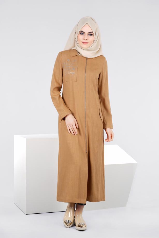 Tesettür giyim  T 1050 Miami Trençkot-Alv Fashion - TRENDTESETTÜR