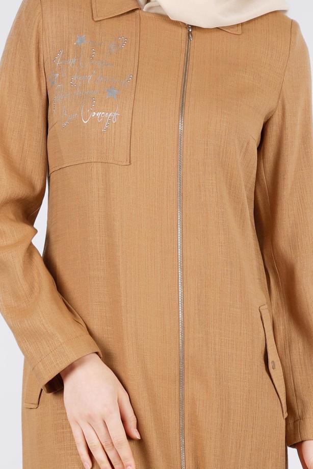 Tesettür giyim  T 1050 Miami Trençkot-Alv Fashion - TRENDTESETTÜR