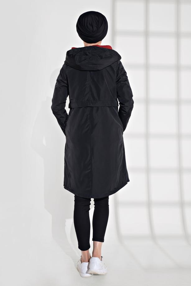 Vêtements hijab  LACE-UP HOODED TRENCHCOAT 2008   - TRENDTESETTÜR