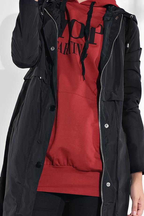 Vêtements hijab  LACE-UP HOODED TRENCHCOAT 2008   - TRENDTESETTÜR