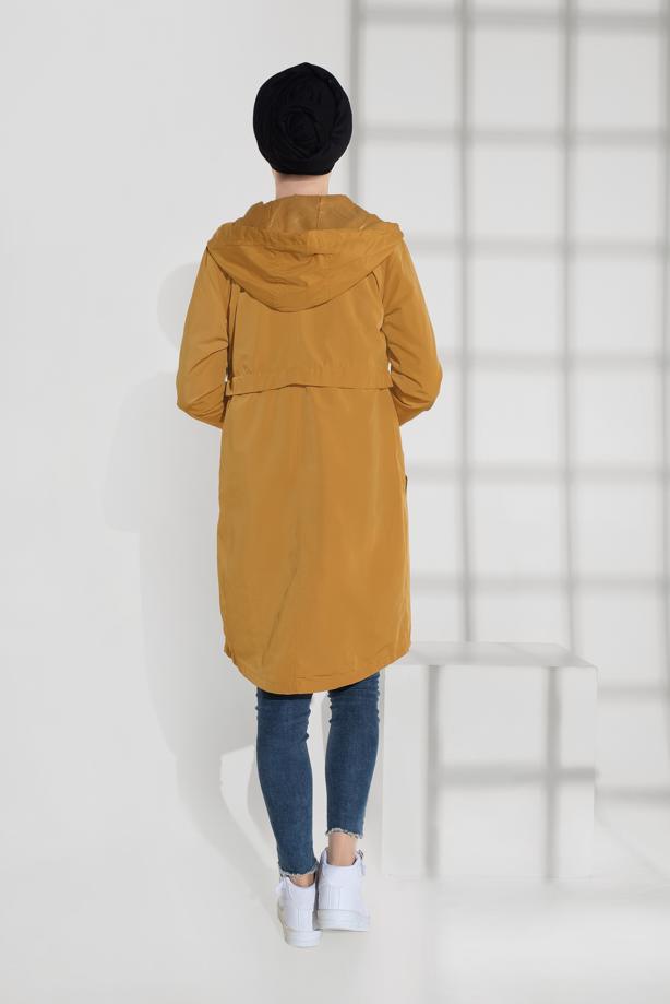 Vêtements hijab  LACE-UP HOODED TRENCHCOAT 2008   - TRENDTESETTÜR