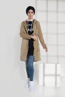 Vêtements hijab BRUN TRENCH-COAT À CAPUCHE 2008