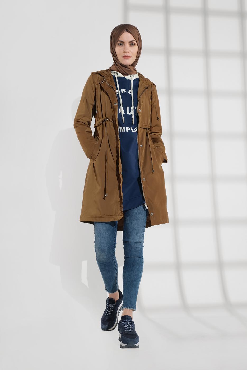 Vêtements hijab TABA TRENCH-COAT À CAPUCHE 2008