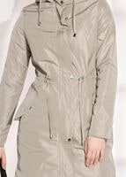 Tesettür giyim BEJ CEP DETAYLI SPOR TRENÇKOT 3008