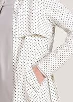 Vêtements hijab CRÈME TRENCH-COAT CEINTURÉ À TAILLE POINTUE 3307 