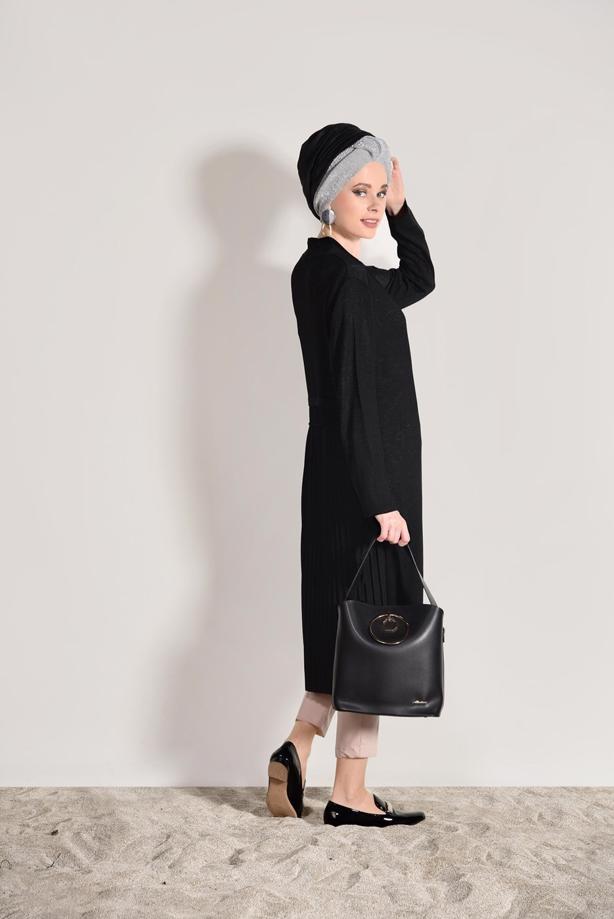 Vêtements hijab  PLEAT DETAILED CARDIGAN 031632  - TRENDTESETTÜR