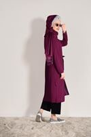 Vêtements hijab FUCHSIA CARDIGAN PLISSÉ DÉTAILLÉ 031632