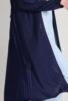 Vêtements hijab BLEU MARINE CARDIGAN PLISSÉ DÉTAILLÉ 031632