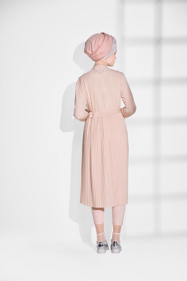Vêtements hijab  PLEAT DETAILED CARDIGAN 031632  - TRENDTESETTÜR