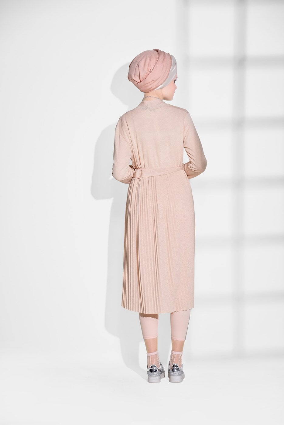 Vêtements hijab POUDRE CARDIGAN PLISSÉ DÉTAILLÉ 031632