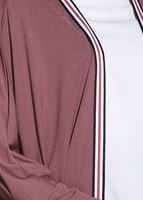 Tesettür giyim KAHVE ŞERİT DETAYLI SALAŞ HIRKA 32661 