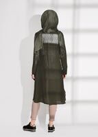 Vêtements hijab KAKI CARDIGAN COTON PEIGNE BRODÉ DE PERLES 87102