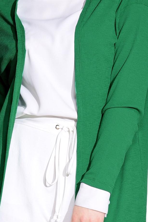 Vêtements hijab  SLIT DETAIL BOOTH CARDIGAN 037  - TRENDTESETTÜR