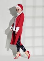 Vêtements hijab ROUGE CARDIGAN À DÉTAILS FENTES 124