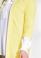 Hijab clothing YELLOW SLIT DETAIL CARDIGAN 124 