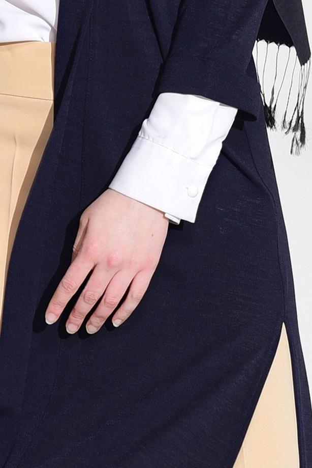 Vêtements hijab  SLIT DETAIL CARDIGAN 124  - TRENDTESETTÜR