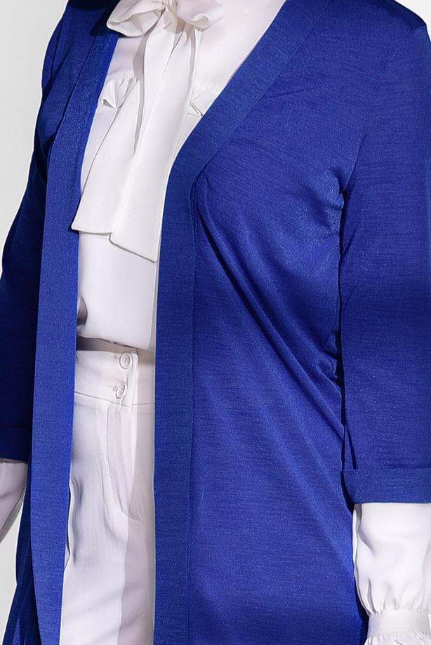 Vêtements hijab  SLIT DETAIL CARDIGAN 124  - TRENDTESETTÜR