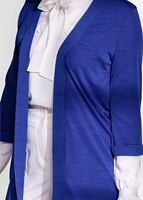 Hijab clothing NAVY BLUE SLIT DETAIL CARDIGAN 124 