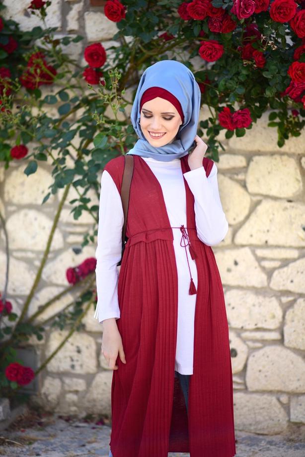 Hijab clothing  PLEAT DETAIL VEST 951632  - TRENDTESETTÜR
