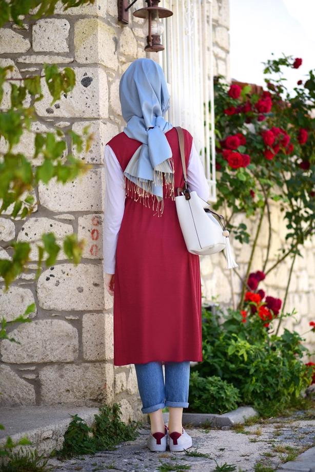 Hijab clothing  PLEAT DETAIL VEST 951632  - TRENDTESETTÜR