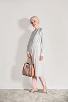 Vêtements hijab ÉCRU GILET DÉTAIL PLIS 951632