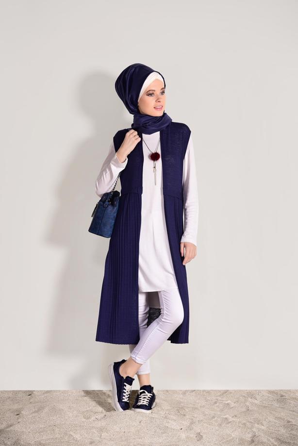Hijab clothing  PLEAT DETAIL VEST 951632  - TRENDTESETTÜR