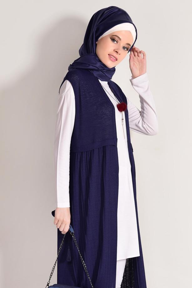 Hijab clothing  PLEAT DETAIL VEST 951632  - TRENDTESETTÜR