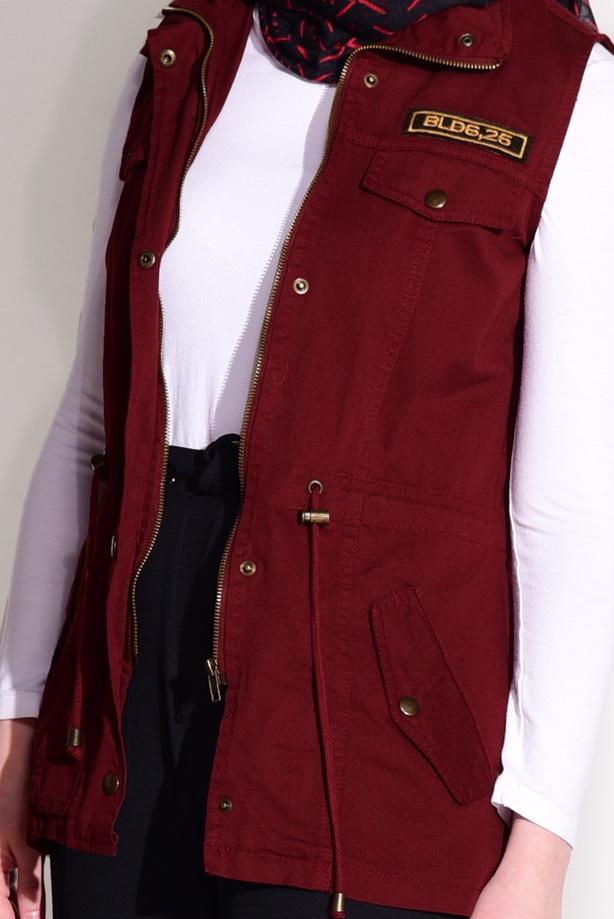 Hijab-Kleidung  T 997 Lvr-Cep Detaylı Yelek - TRENDTESETTÜR