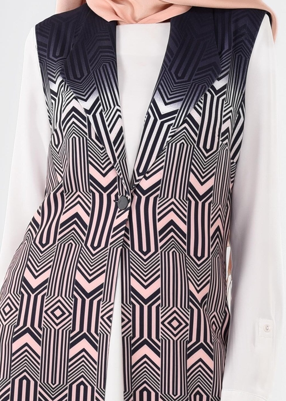 Tesettür giyim PUDRA T 4352 Power 1090 Yelek-Alv Fashion