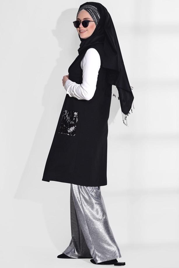 Vêtements hijab  SEQUINED CARDIGAN T 4794 - TRENDTESETTÜR