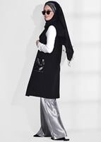 Vêtements hijab NOIR CARDIGAN À PAILLETTES T 4794