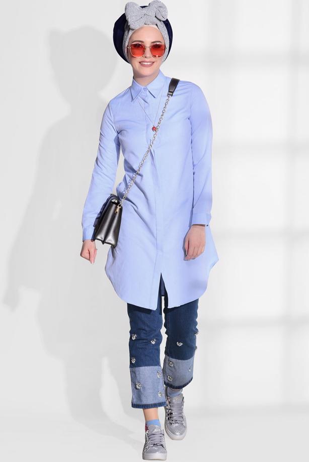 Vêtements hijab  SHIRT TUNIC 1735 - TRENDTESETTÜR