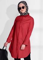Vêtements hijab ROUGE TUNIQUE CHEMISE 1735