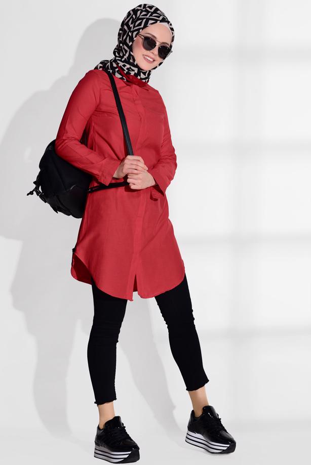 Vêtements hijab  SHIRT TUNIC 1735 - TRENDTESETTÜR