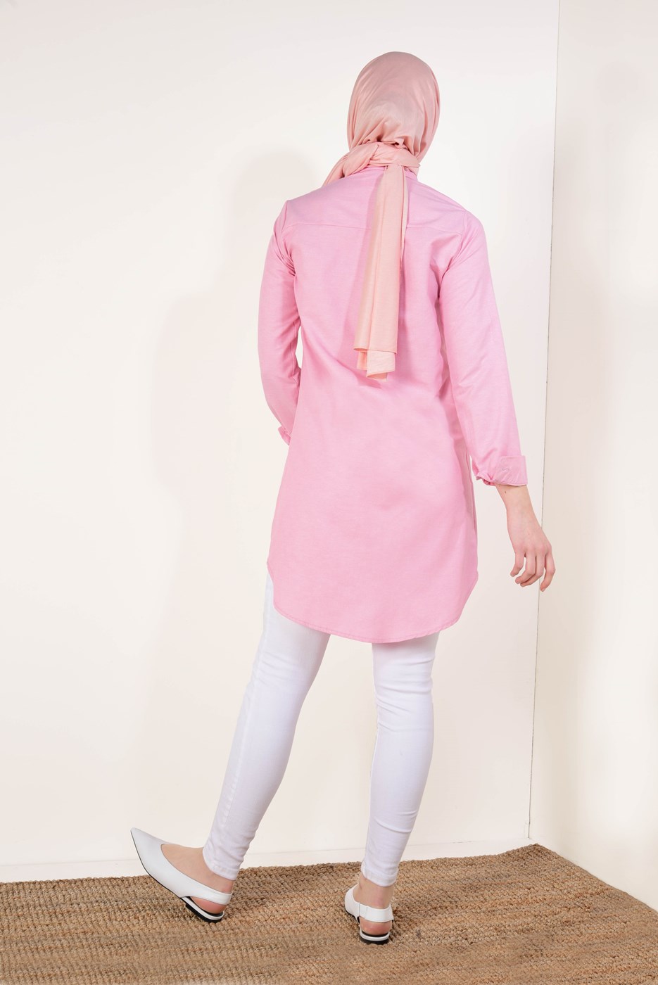 Vêtements hijab ROSE TUNIQUE CHEMISE 1735