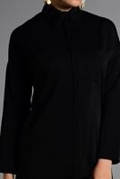Hijab clothing BLACK SHIRT-COLLAR BLOUSE 27201 