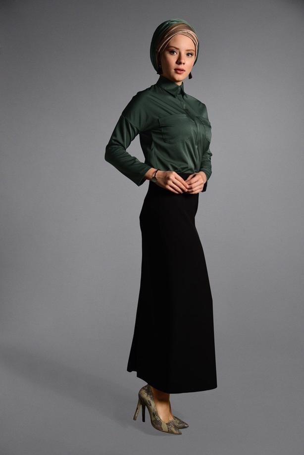 Vêtements hijab  SHIRT-COLLAR BLOUSE 27201  - TRENDTESETTÜR