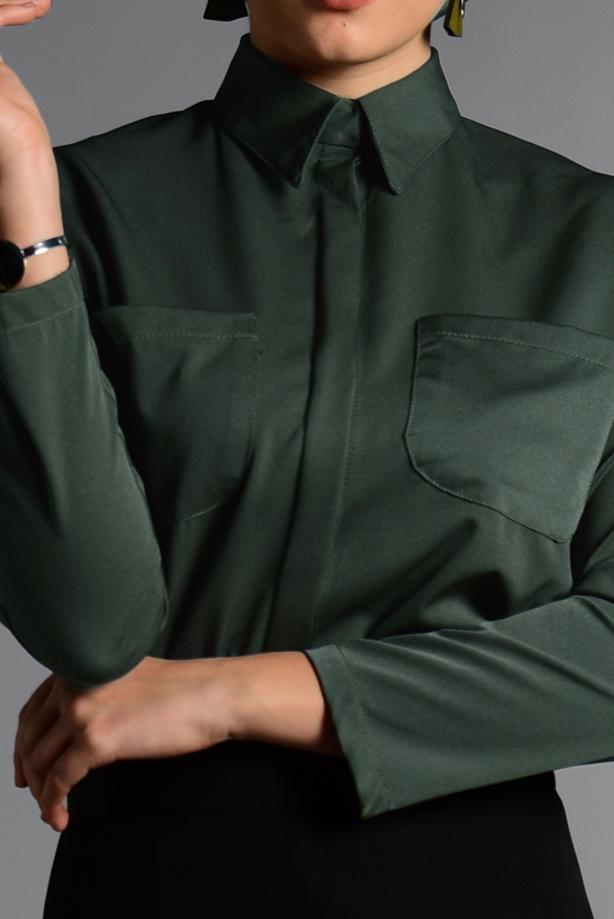 Vêtements hijab  SHIRT-COLLAR BLOUSE 27201  - TRENDTESETTÜR