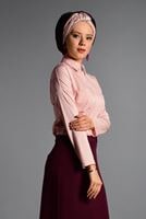 Hijab clothing POWDER SHIRT-COLLAR BLOUSE 27201 