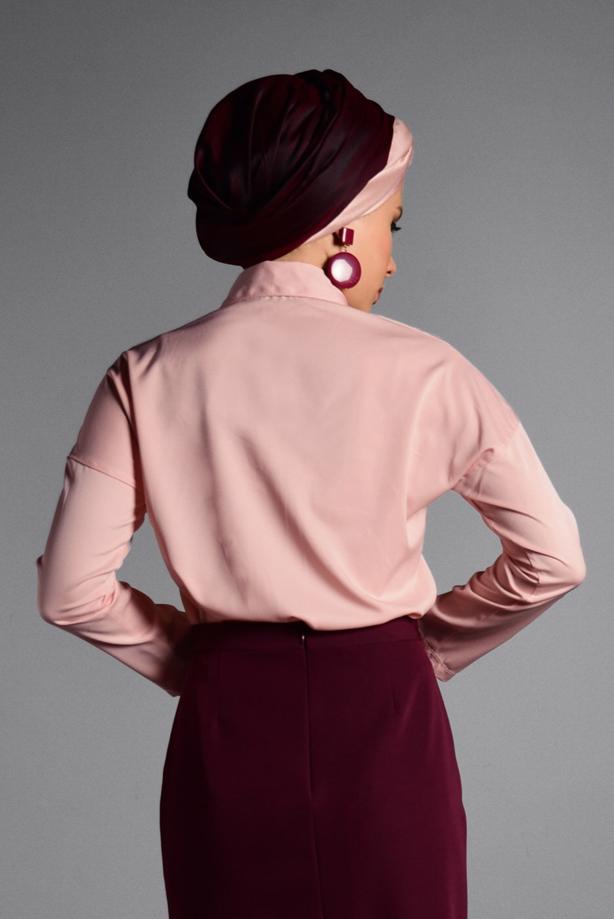 Vêtements hijab  SHIRT-COLLAR BLOUSE 27201  - TRENDTESETTÜR