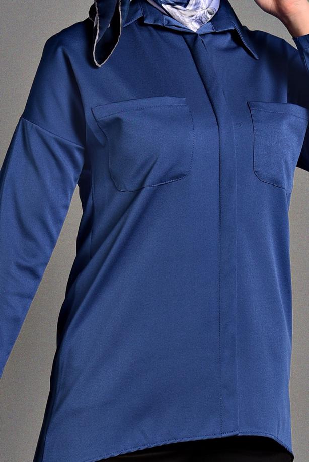 Vêtements hijab  SHIRT-COLLAR BLOUSE 27201  - TRENDTESETTÜR