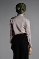 Vêtements hijab BEIGE CHEMISIER AVEC POCHES 27201 