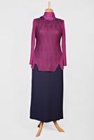 Hijab clothing FUCHSIA STRIPPED TOP 2775 