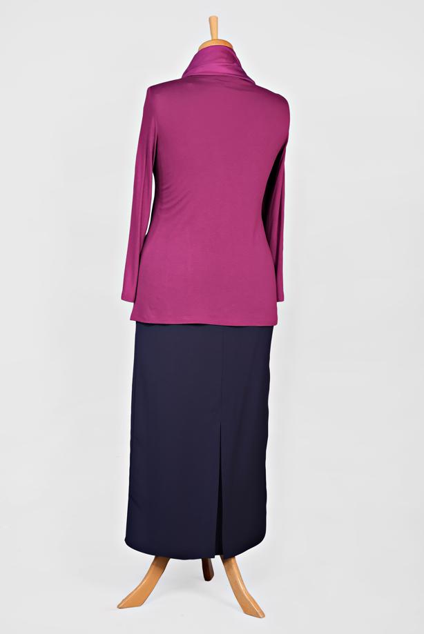 Vêtements hijab FUCHSIA BLOUSE À RAYURES 2775 - TRENDTESETTÜR