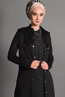 Hijab clothing BLACK SUEDE JACKET 0408 