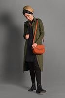Hijab clothing KHAKI SUEDE JACKET 0408 